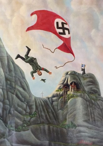 Nazi falls in Meteora
